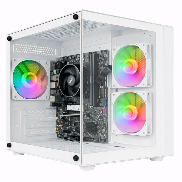 PC GAMER AMD RYZEN 5 5500 NVIDIA RTX 3050 6GB WHITE